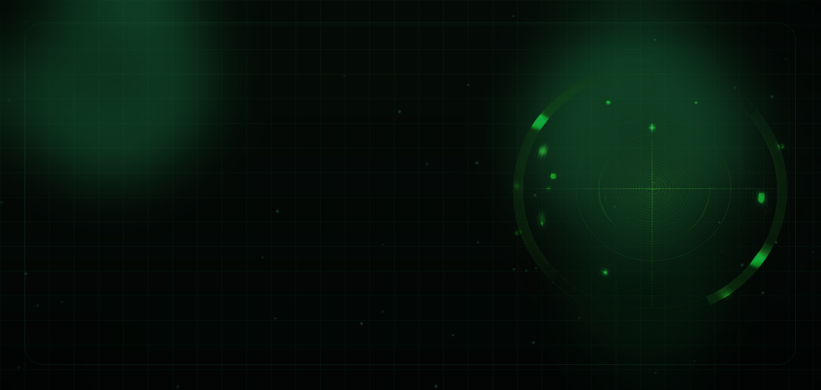 Strategic intelligence radar banner