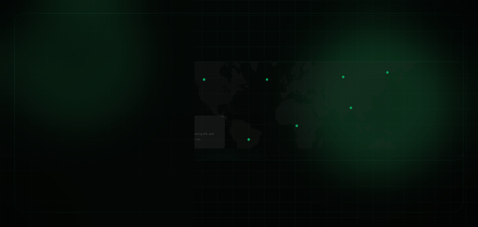 Global visibility world map banner